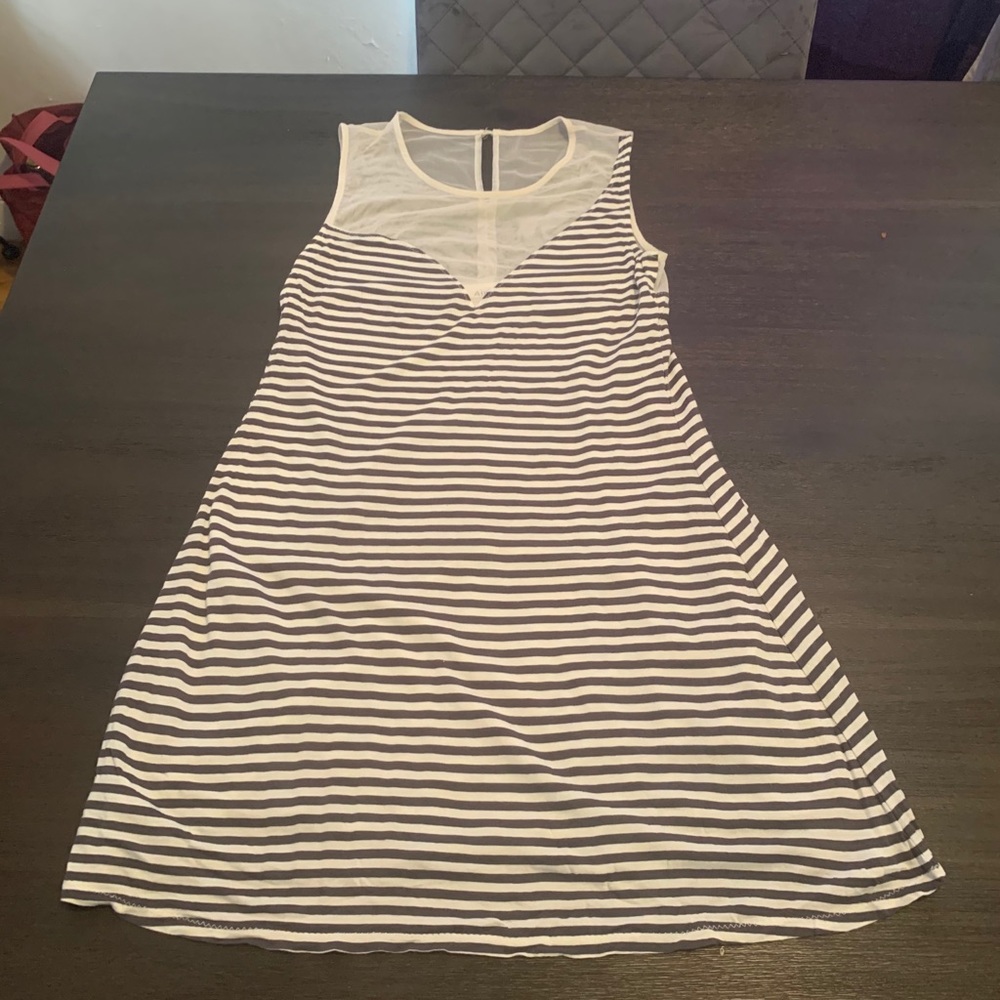 Aiko summer dress (mesh and stripes) XS